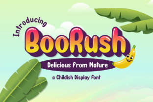 BooRush: A Playful Display Font for Bold Branding