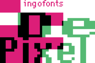 DePixel: A Futuristic Display Font for Digital Impact