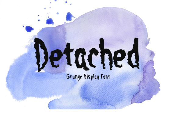 Detached Font Review: A Grungy Display Typeface with Personality