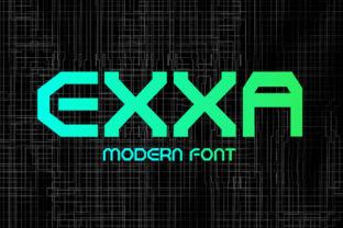Exxa: A Futuristic Display Font for Bold Branding
