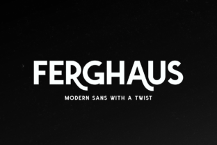 Ferghaus: A Modernist Display Font for Bold Branding