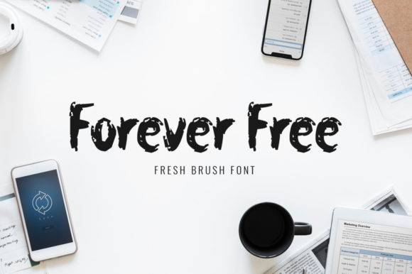 Forever Free: A Bold Display Font for Marketers