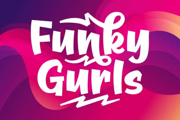 Funky Gurls: A Playful Display Font for Makers