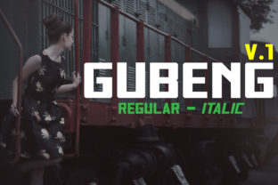 Gubeng: A Bold Display Font for Modern Branding