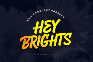 Hey Brights: A Bold Display Font for Clear Campaigns
