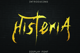 Histeria: A Bold Display Font for Editorial Impact