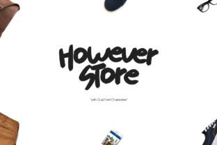 However Store: A Modern Display Font for Web Design