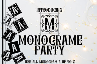 Monograme Party: A Vintage Display Font for Web Design