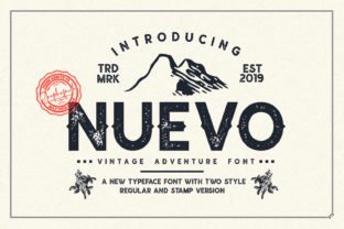 Nuevo Font: A Vintage Display Typeface for Bold Campaigns