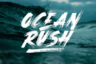 Ocean Rush: A Bold Display Font for Web Design