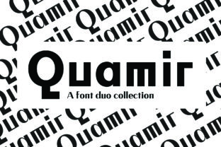 Quamir Font: A Bold Display Typeface for Web Design