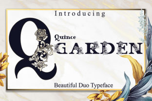 Quince Garden: An Elegant Display Font for Editorial Design