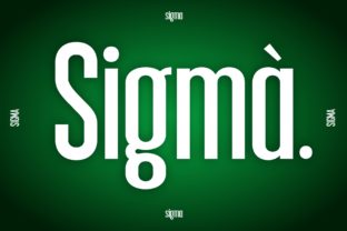 Sigma: A Smart Display Font for Modern Web Design