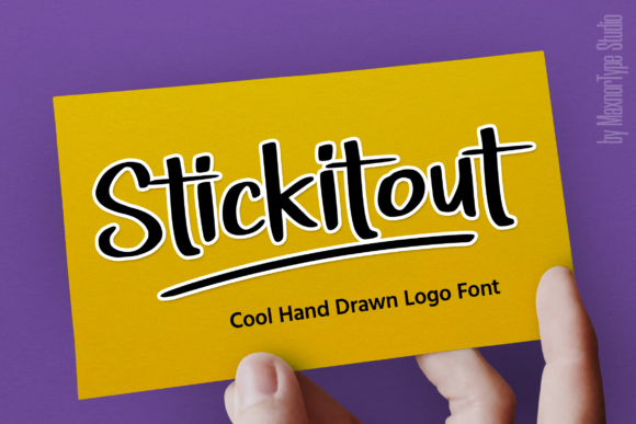 Stickitout: The Urban Display Font for Crafters